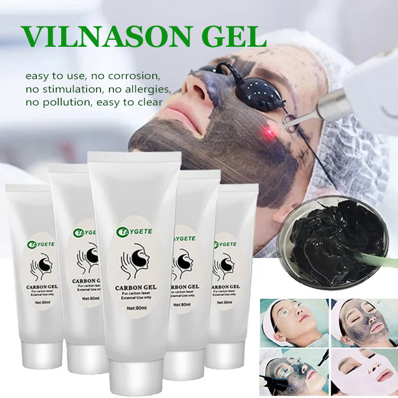 Skincare Whitening - 2/5 個黒ゲルマスク ND YAG レーザースキンピーリングカーボンクリーム美白顔の若返り保湿ピールディープクリーニング