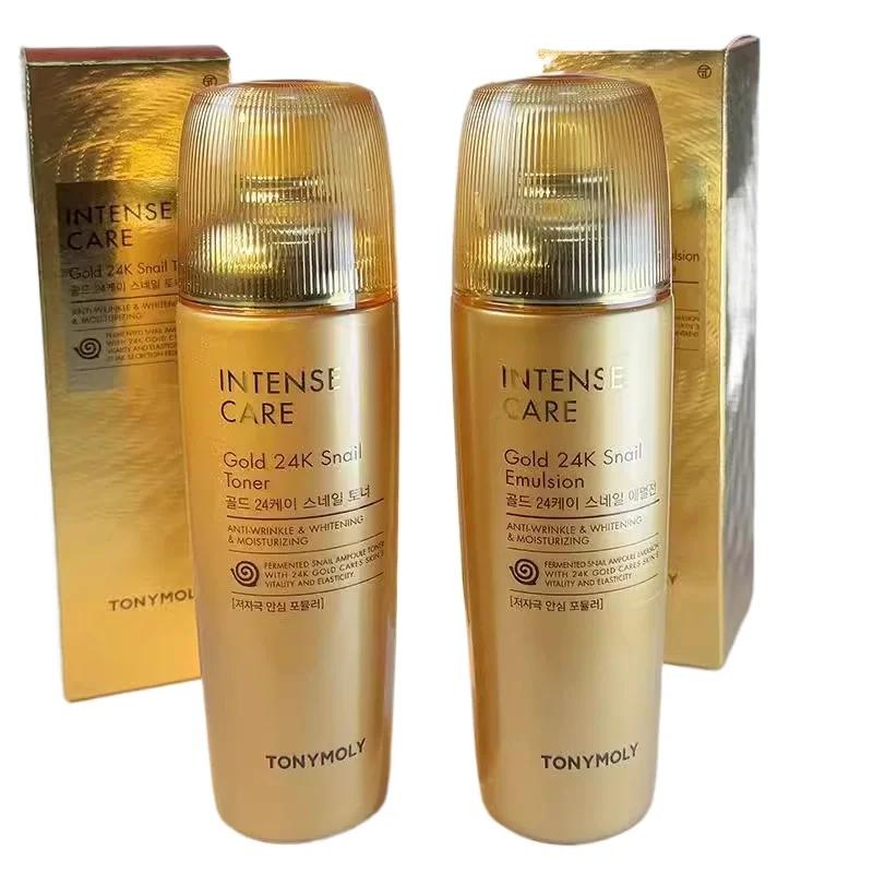 Skincare Whitening - 韓国スキンケア トニーモリー 24Kゴールドスネイルトナーエマルジョン 140ml 美白 保湿