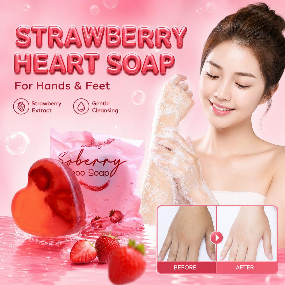 イチゴの香りのバスソープ美白手足ケアソープ角質除去柔らかくし - Skincare Whitening のレビューと価格