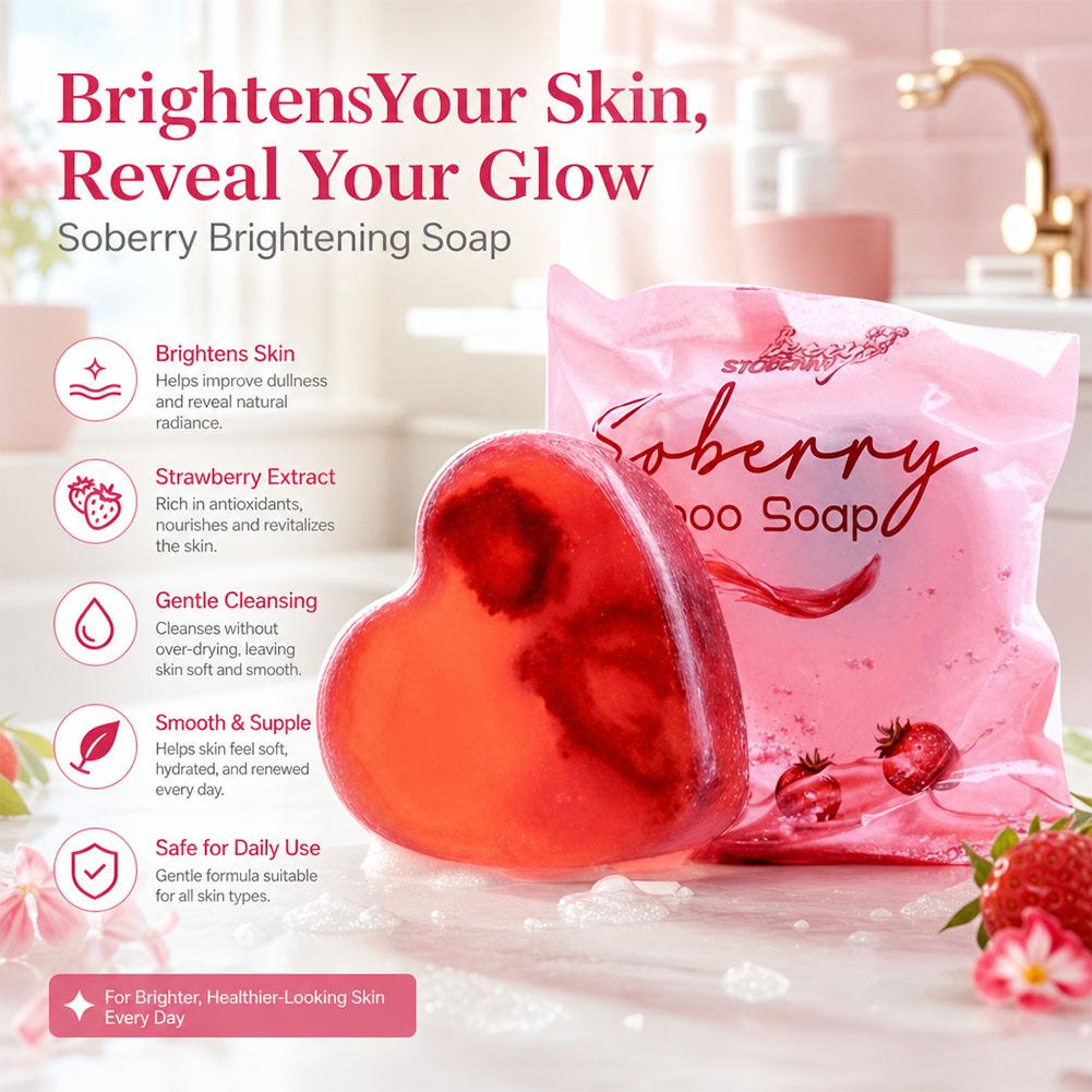 イチゴの香りのバスソープ美白手足ケアソープ角質除去柔らかくし - Skincare Whitening のレビューと価格