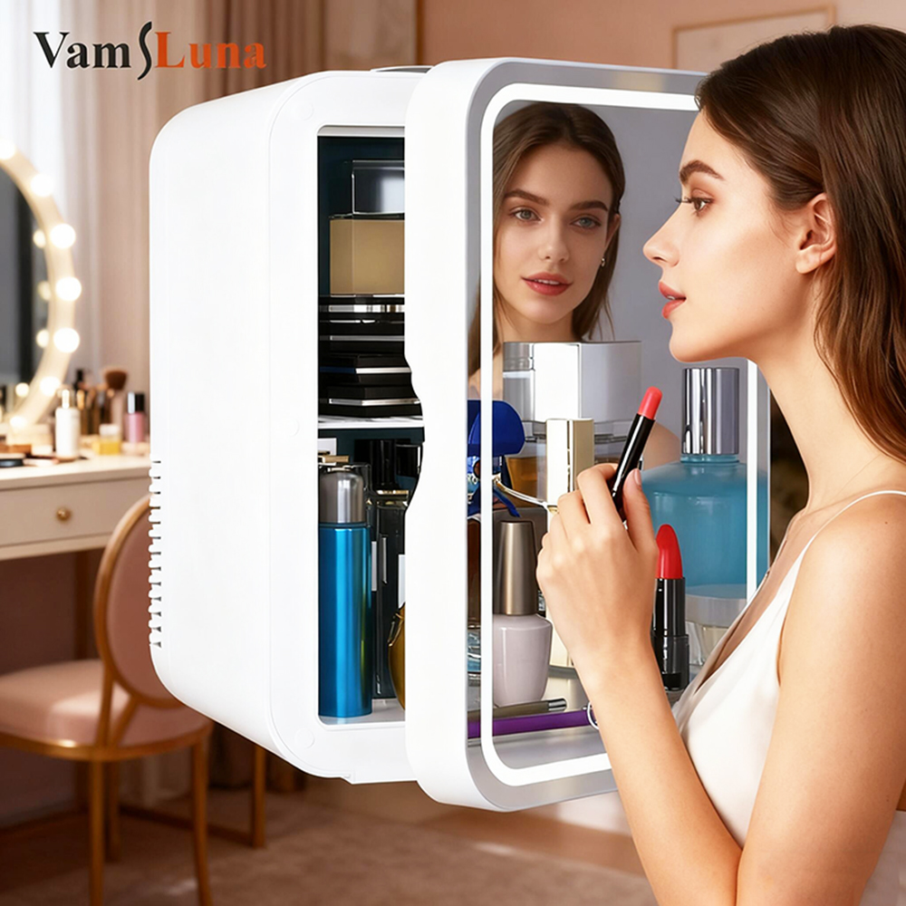 8L ミニ美容メイクアップスキンケア冷蔵庫ミラー化粧品冷蔵庫 - Skincare X Beauty のレビューと価格