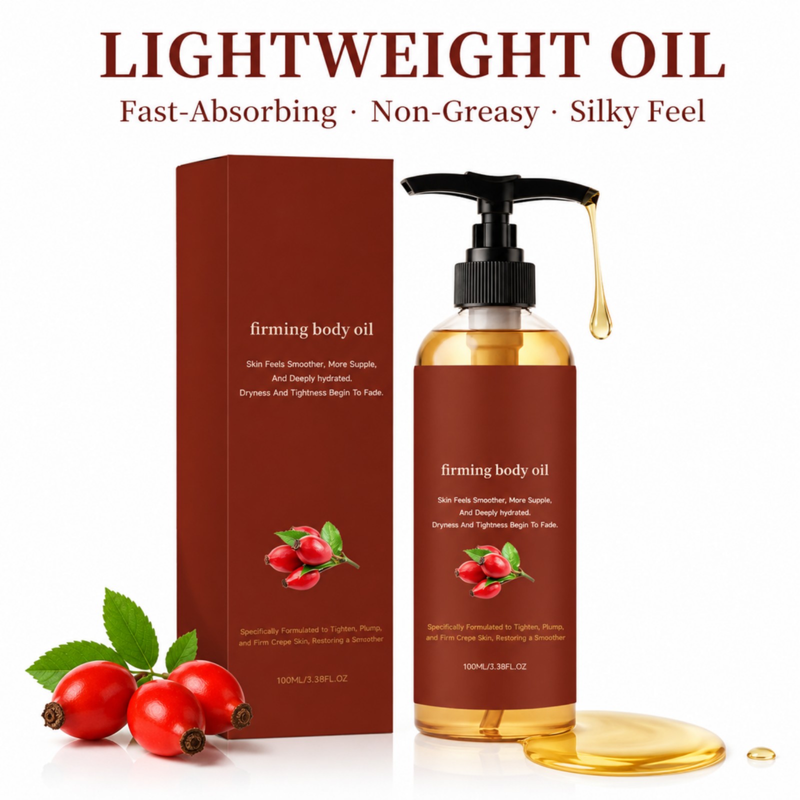 引き締めボディオイル ローズヒップ たるみを引き締め、小じわ - Face Oil Rosehip のレビューと価格