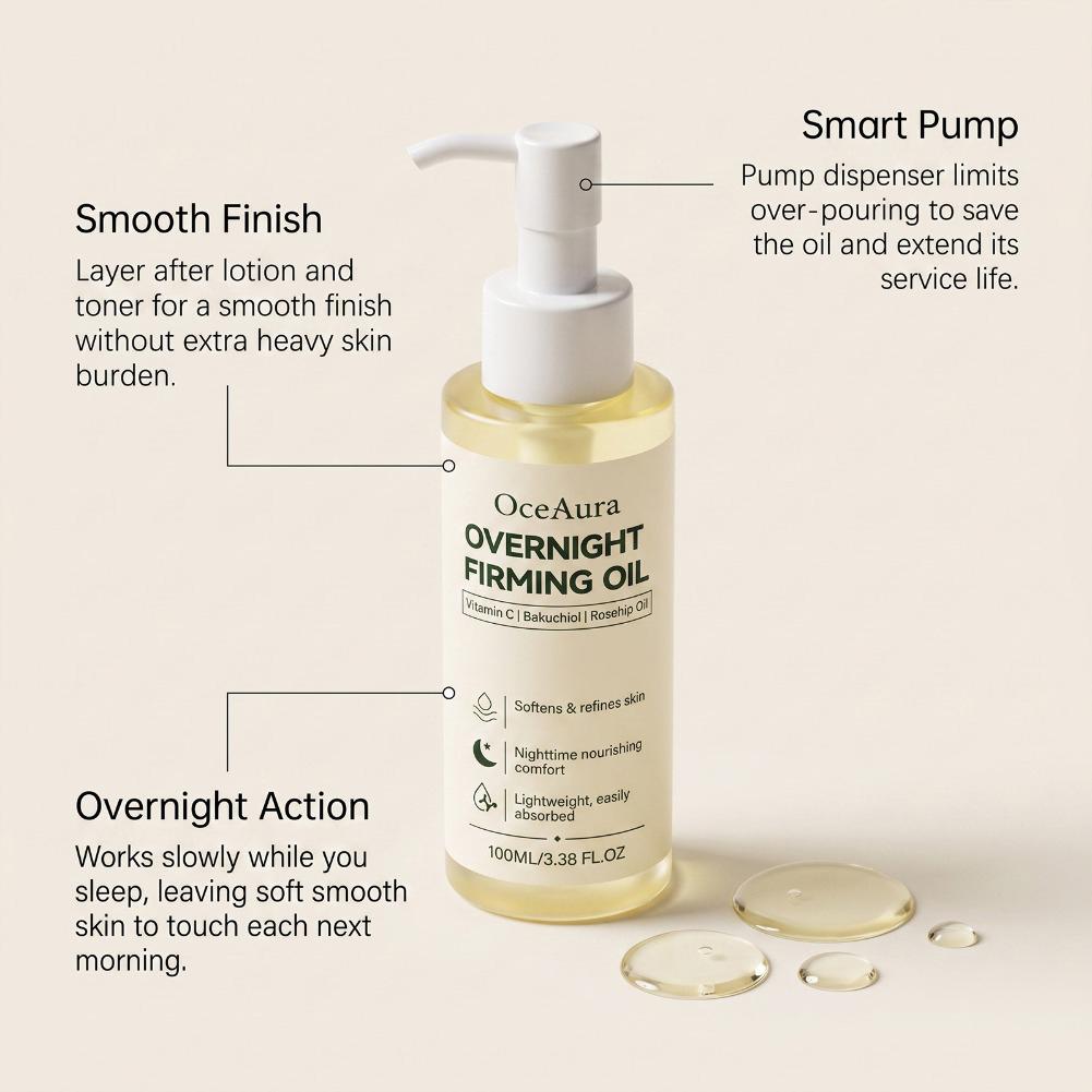 100ml オーバーナイト ファーミング フェイシャルオイル - Face Oil Rosehip のレビューと価格