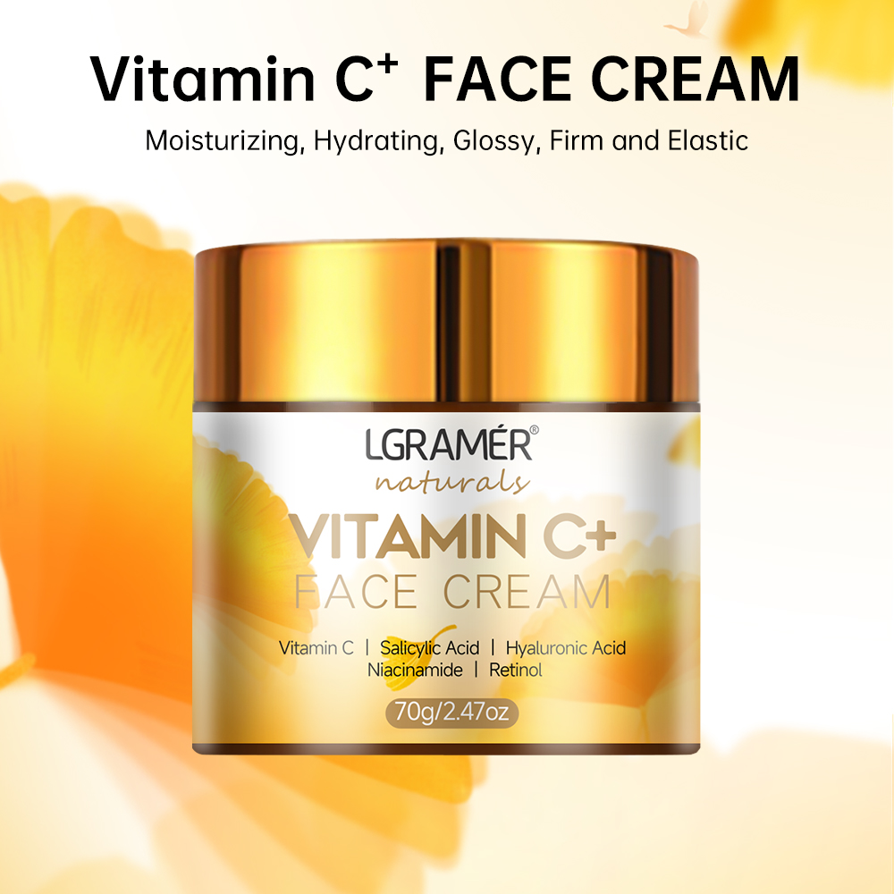 保湿フェイスクリーム,ビタミンC,レチノール,引き締め,ヒア - Skincare Glad2Glow のレビューと価格