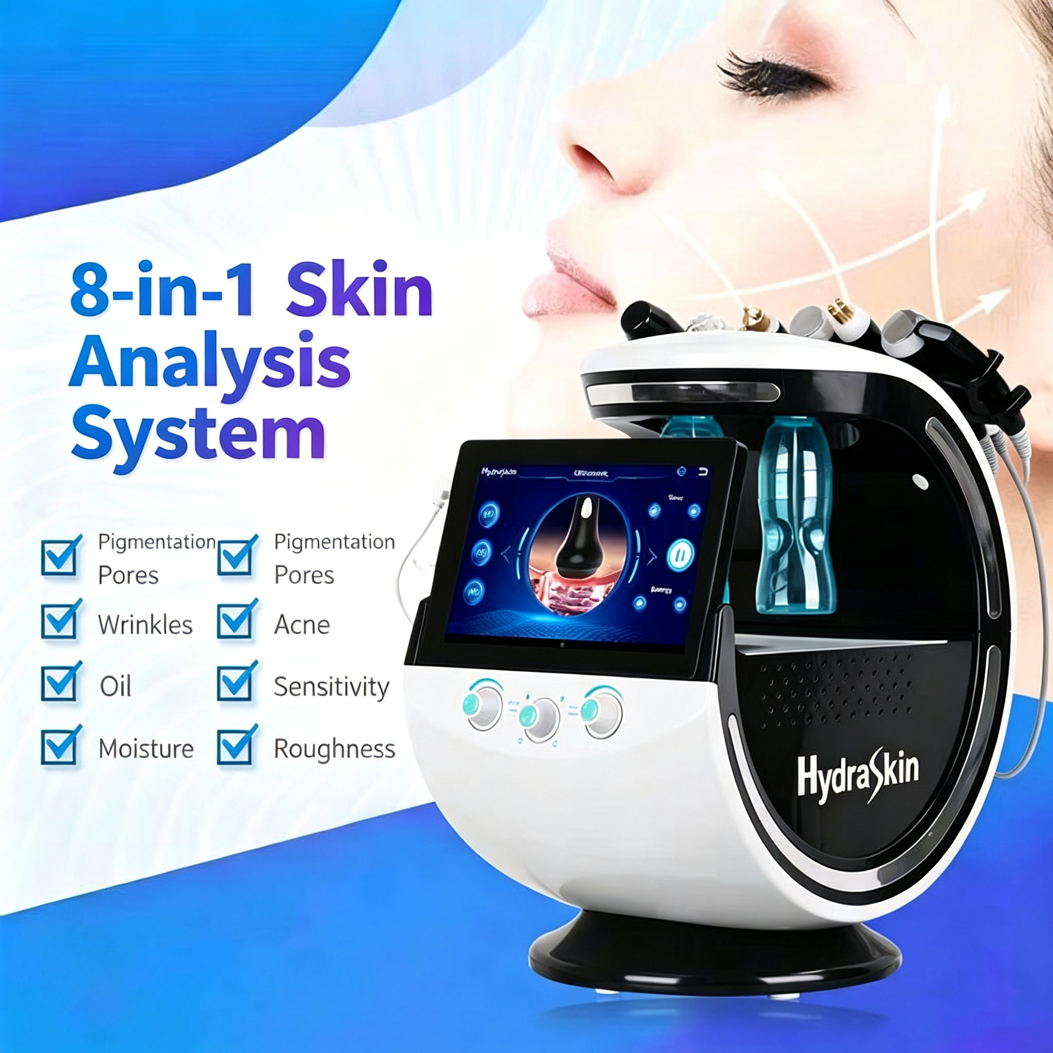 7-in-1 保湿フェイシャルケアデバイス 超音波肌再生・研 - Skincare Whitening のレビューと価格