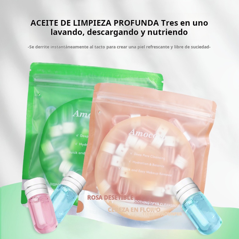 Amococo 3 個入り使い捨てクレンジングオイルメイク落 - Face Oil Rosehip のレビューと価格