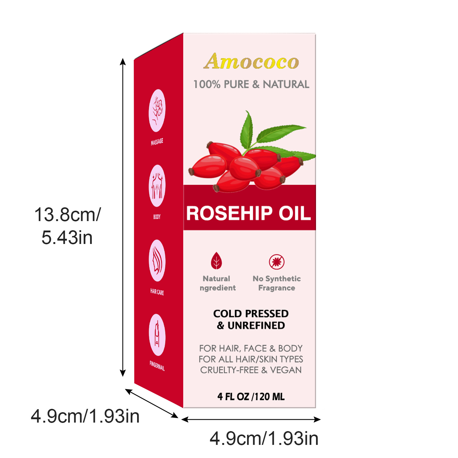 アモココ 2個入り ホホバオイルとローズヒップオイル 天然フ - Face Oil Rosehip のレビューと価格