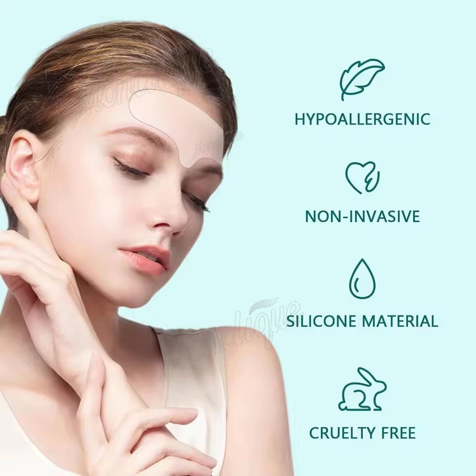 再利用可能なシリコンパッチ 額のしわパッチ 美白額のしわジェ - Skincare Glad2Glow のレビューと価格