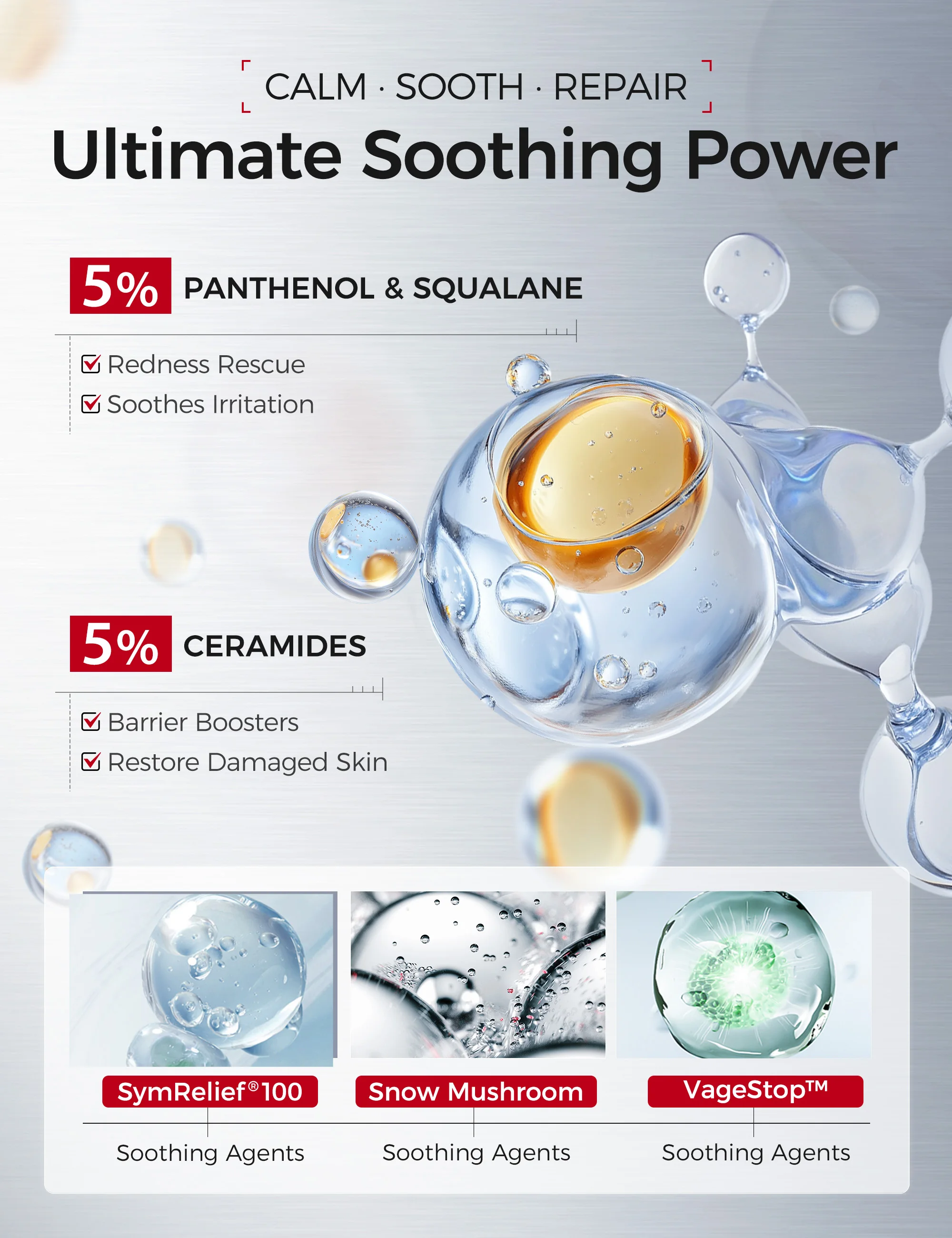 ビタミンB5セラム – パンテノール、セラミド、スクワラン配 - Ceramide Moisturizer のレビューと価格