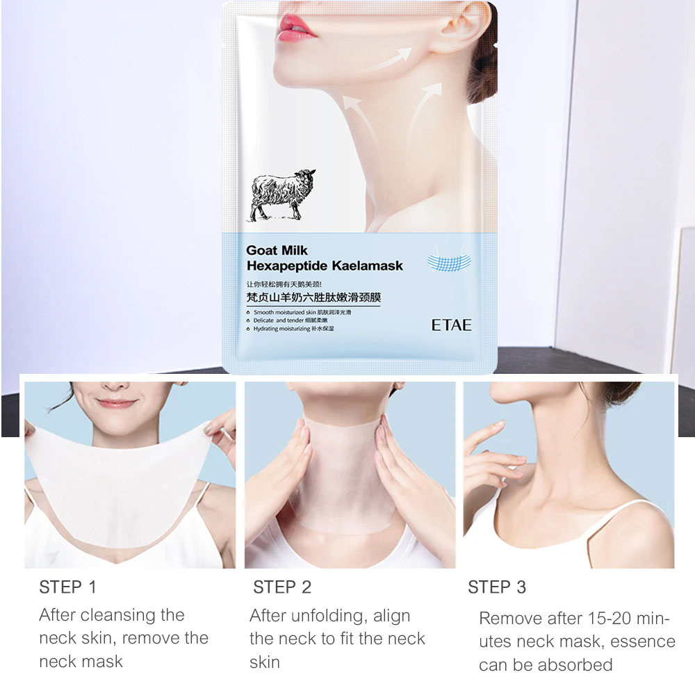 ヤギミルク 6 ペプチドネックマスクコラーゲン引き締め首スキ - Skincare X Beauty のレビューと価格