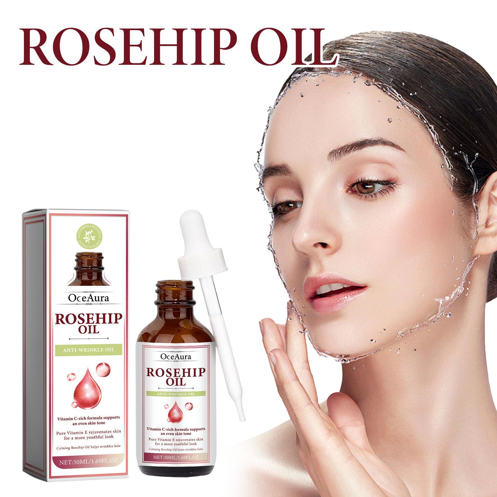 ローズヒップ オイル フェイス エッセンス セラム 小じわを - Face Oil Rosehip のレビューと価格