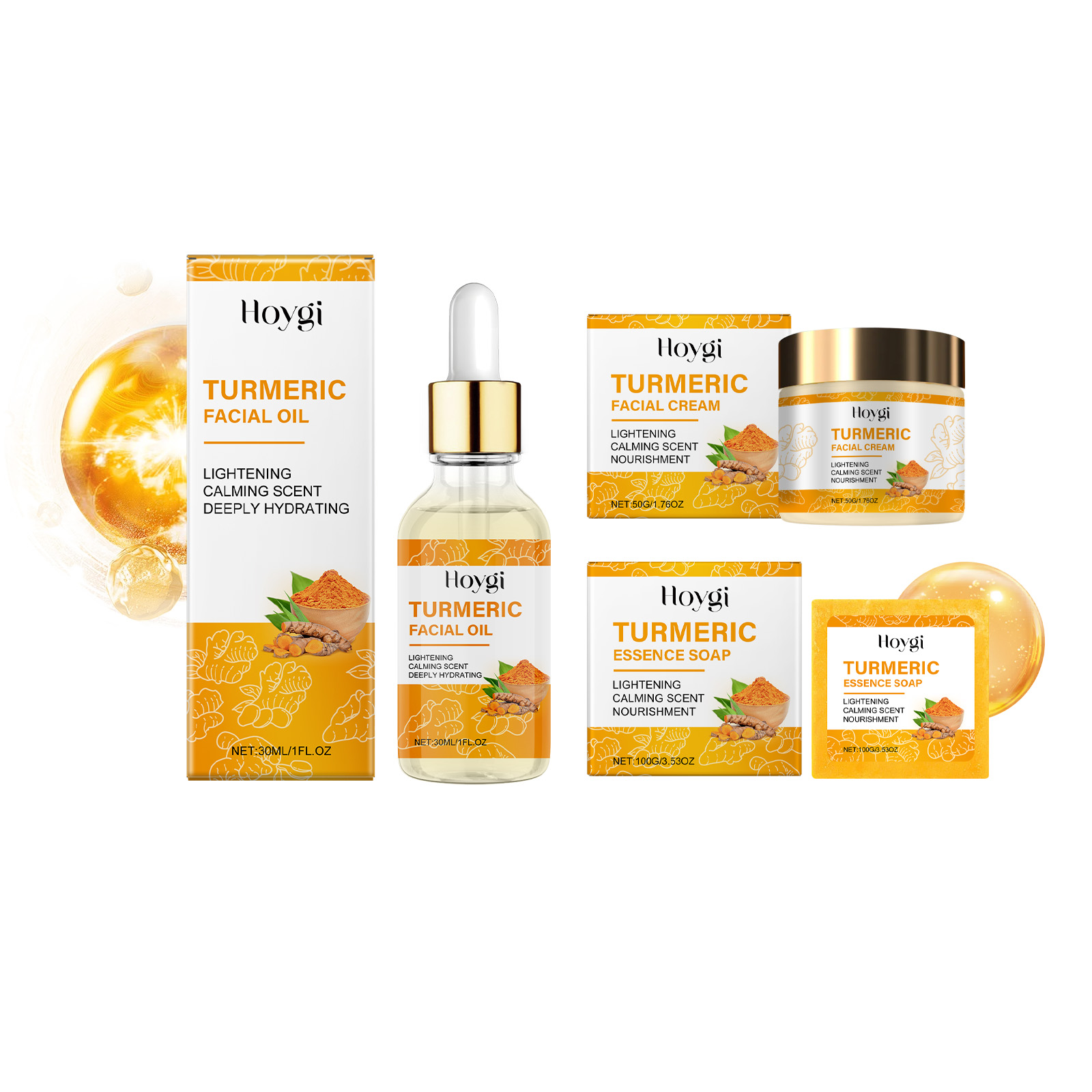 ターメリックスキンケアセットボディソープ抗ニキビダークスポッ - Skincare Whitening のレビューと価格