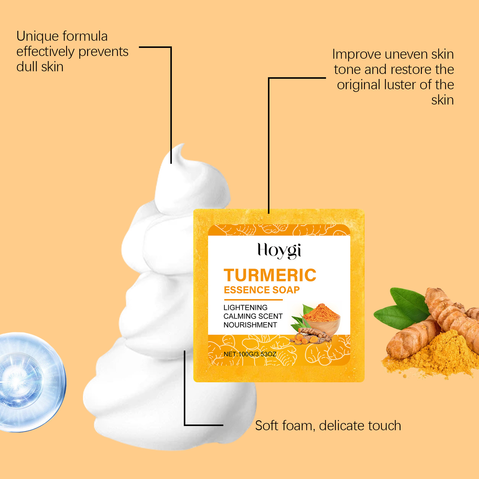 ターメリックスキンケアセットボディソープ抗ニキビダークスポッ - Skincare Whitening のレビューと価格